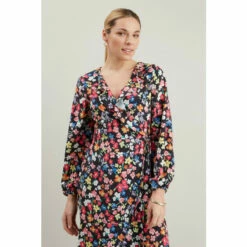 Wallis Ditsy Floral Print Wrap Ruffle Dress For Female 9 Wallis Ditsy Floral Print Wrap Ruffle Dress For Female -Cheap Wallis Store unnamed file 5184