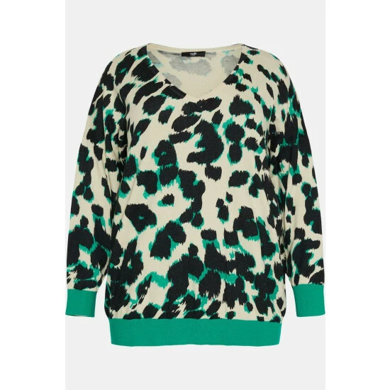 Wallis Curve Animal Pop V Neck Jumper For Female 7 Wallis Curve Animal Pop V Neck Jumper For Female - Image 5