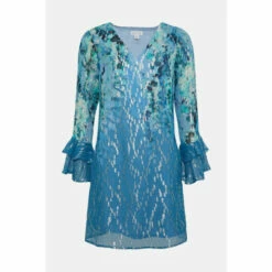 Wallis Petite Floral Print Glitter Shift Dress For Female -Cheap Wallis Store unnamed file 523