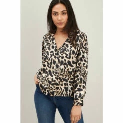 Wallis Petite Animal Satin Shirt For Female -Cheap Wallis Store unnamed file 5233