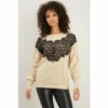 Wallis Lace Front Detail Jumper For Female