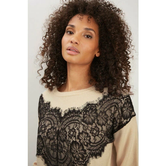 Wallis Lace Front Detail Jumper For Female 6 Wallis Lace Front Detail Jumper For Female - Image 4