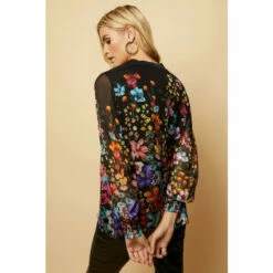 Wallis Floral Silk Mix V Neck Blouse For Female -Cheap Wallis Store unnamed file 5261
