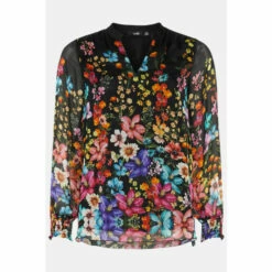 Wallis Floral Silk Mix V Neck Blouse For Female -Cheap Wallis Store unnamed file 5263