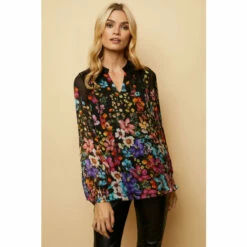 Wallis Floral Silk Mix V Neck Blouse For Female -Cheap Wallis Store unnamed file 5264