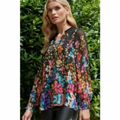 Wallis Floral Silk Mix V Neck Blouse For Female -Cheap Wallis Store unnamed file 5265