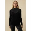 Wallis Petite Black Dome Hotfix High Neck Jumper For Female -Cheap Wallis Store unnamed file 5286
