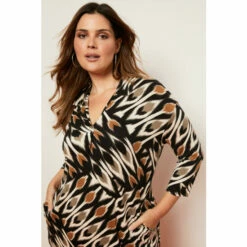 Wallis Curve Ikat Print Bucket Pocket Dress For Female -Cheap Wallis Store unnamed file 5312