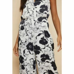 Wallis Mono Floral Satin Twist Neck Jumpsuit For Female -Cheap Wallis Store unnamed file 5318