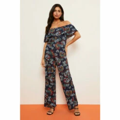 Wallis Navy Butterfly Jersey Bardot Jumpsuit For Female -Cheap Wallis Store unnamed file 5358