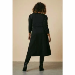 Wallis Curve Black Ponte Midi Dress For Female -Cheap Wallis Store unnamed file 5361