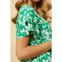 Wallis Green Leaf Printed Shell Top For Female -Cheap Wallis Store unnamed file 5368