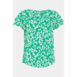 Wallis Green Leaf Printed Shell Top For Female -Cheap Wallis Store unnamed file 5369