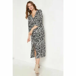 Wallis Galaxy Print Puff Sleeve Dress For Female