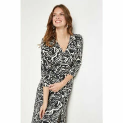 Wallis Galaxy Print Puff Sleeve Dress For Female -Cheap Wallis Store unnamed file 5387