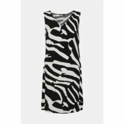 Wallis Mono Stripe Patchwork V Neck Shift Dress For Female -Cheap Wallis Store unnamed file 5394