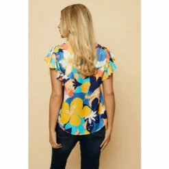 Wallis Petite Large Floral Ruffle Sleeve Blouse For Female 12 Wallis Petite Large Floral Ruffle Sleeve Blouse For Female -Cheap Wallis Store unnamed file 5399