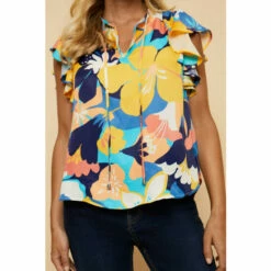 Wallis Petite Large Floral Ruffle Sleeve Blouse For Female 13 Wallis Petite Large Floral Ruffle Sleeve Blouse For Female -Cheap Wallis Store unnamed file 5400