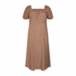 Wallis Curve Beige Spot Square Neck Dress For Female -Cheap Wallis Store unnamed file 5415