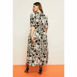 Wallis Curve Mono Floral Mock Wrap Midi Dress For Female 10 Wallis Curve Mono Floral Mock Wrap Midi Dress For Female -Cheap Wallis Store unnamed file 5437