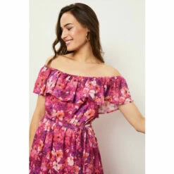 Wallis Multi Floral Off-shoulder Dress For Female -Cheap Wallis Store unnamed file 5451