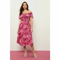 Wallis Multi Floral Off-shoulder Dress For Female -Cheap Wallis Store unnamed file 5452