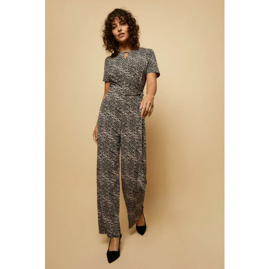 Wallis Stripe Jersey Tie Jumpsuit For Female 3 Wallis Stripe Jersey Tie Jumpsuit For Female
