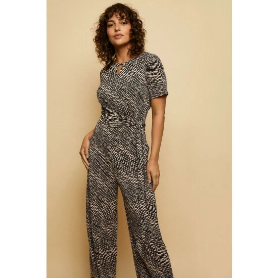 Wallis Stripe Jersey Tie Jumpsuit For Female 4 Wallis Stripe Jersey Tie Jumpsuit For Female - Image 2