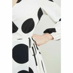 Wallis Giant Spot Tiered Wrap Dress For Female -Cheap Wallis Store unnamed file 5486