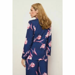 Wallis Navy Floral Print Satin Suit Blazer Jacket For Female 11 Wallis Navy Floral Print Satin Suit Blazer Jacket For Female -Cheap Wallis Store unnamed file 5491