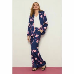 Wallis Navy Floral Print Satin Suit Blazer Jacket For Female 14 Wallis Navy Floral Print Satin Suit Blazer Jacket For Female -Cheap Wallis Store unnamed file 5494