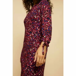 Wallis Pink Leopard Tie Cuff Jersey Shift Dress For Female -Cheap Wallis Store unnamed file 5527