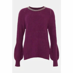 Wallis Beaded Necklace Jumper For Female -Cheap Wallis Store unnamed file 5552