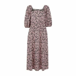 Wallis Blush Pebble Print Square Neck Midi Dress For Female -Cheap Wallis Store unnamed file 5559