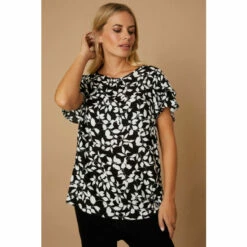 Wallis Petite Abstract Printed Shell Top For Female -Cheap Wallis Store unnamed file 5582