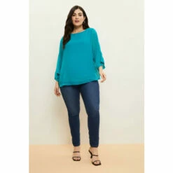 Wallis Curve Plain Overlayer Top For Female -Cheap Wallis Store unnamed file 5584