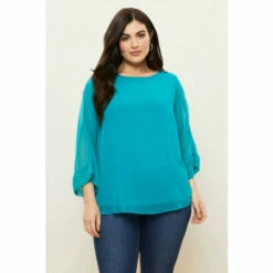 Wallis Curve Plain Overlayer Top For Female -Cheap Wallis Store unnamed file 5588