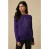 Wallis Tall Hotfix Xmas Tree Purple Jumper For Female -Cheap Wallis Store unnamed file 5589