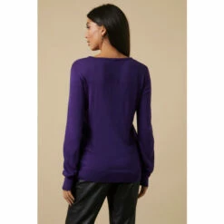 Wallis Tall Hotfix Xmas Tree Purple Jumper For Female -Cheap Wallis Store unnamed file 5591