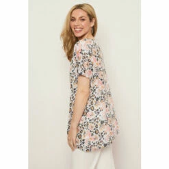 Wallis Floral Leopard Asymmetric Top For Female -Cheap Wallis Store unnamed file 5597