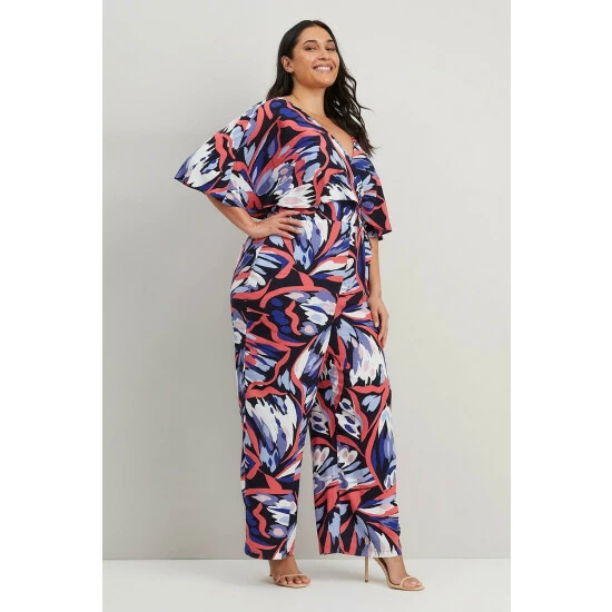 Wallis Curve Cape Floral Print Jumpsuit For Female 3 Wallis Curve Cape Floral Print Jumpsuit For Female
