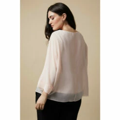 Wallis Curve Plain Overlayer Top For Female -Cheap Wallis Store unnamed file 5610
