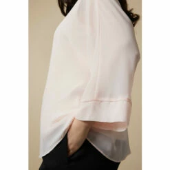 Wallis Curve Plain Overlayer Top For Female -Cheap Wallis Store unnamed file 5611