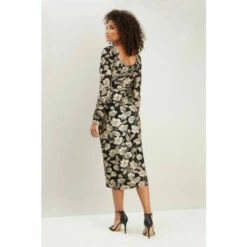 Wallis Tall Gold Foil Knitted Body Con Dress For Female -Cheap Wallis Store unnamed file 5616