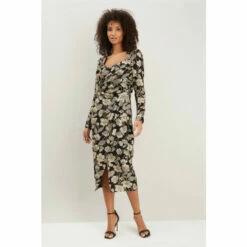 Wallis Tall Gold Foil Knitted Body Con Dress For Female -Cheap Wallis Store unnamed file 5618