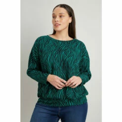 Wallis Curve Zebra Back Detail Jersey Top For Female -Cheap Wallis Store unnamed file 5636