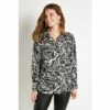 Wallis Galaxy Print Button Down Shirt For Female