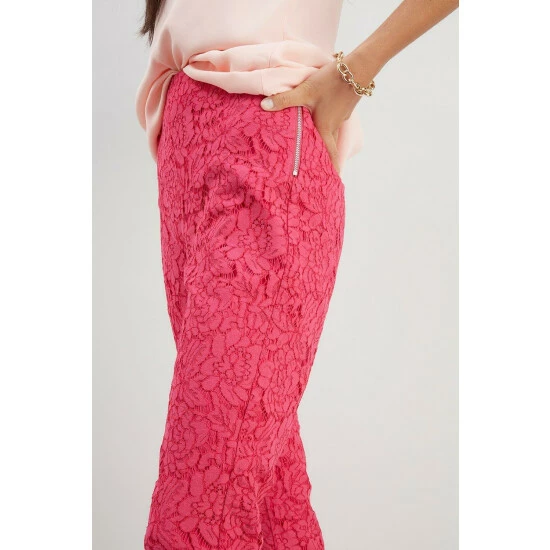 Wallis Pink Lace Suit Flare Trousers For Female 6 Wallis Pink Lace Suit Flare Trousers For Female - Image 4