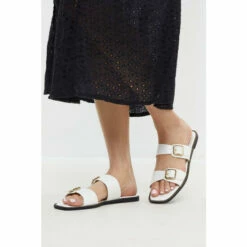 Wallis Faye Double Buckle Flat Sandals For Female -Cheap Wallis Store unnamed file 5675