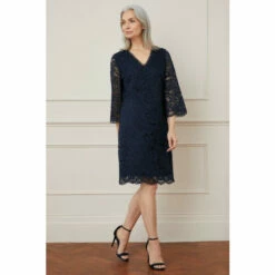 Wallis Lace 3/4 Sleeve Shift Dress For Female -Cheap Wallis Store unnamed file 568
